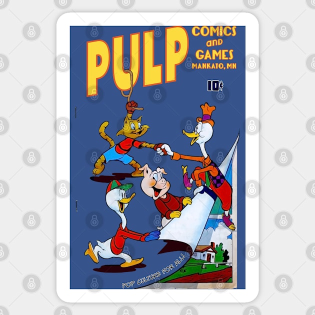 Pulp Cartoon Friends Sticker by PULP Comics and Games